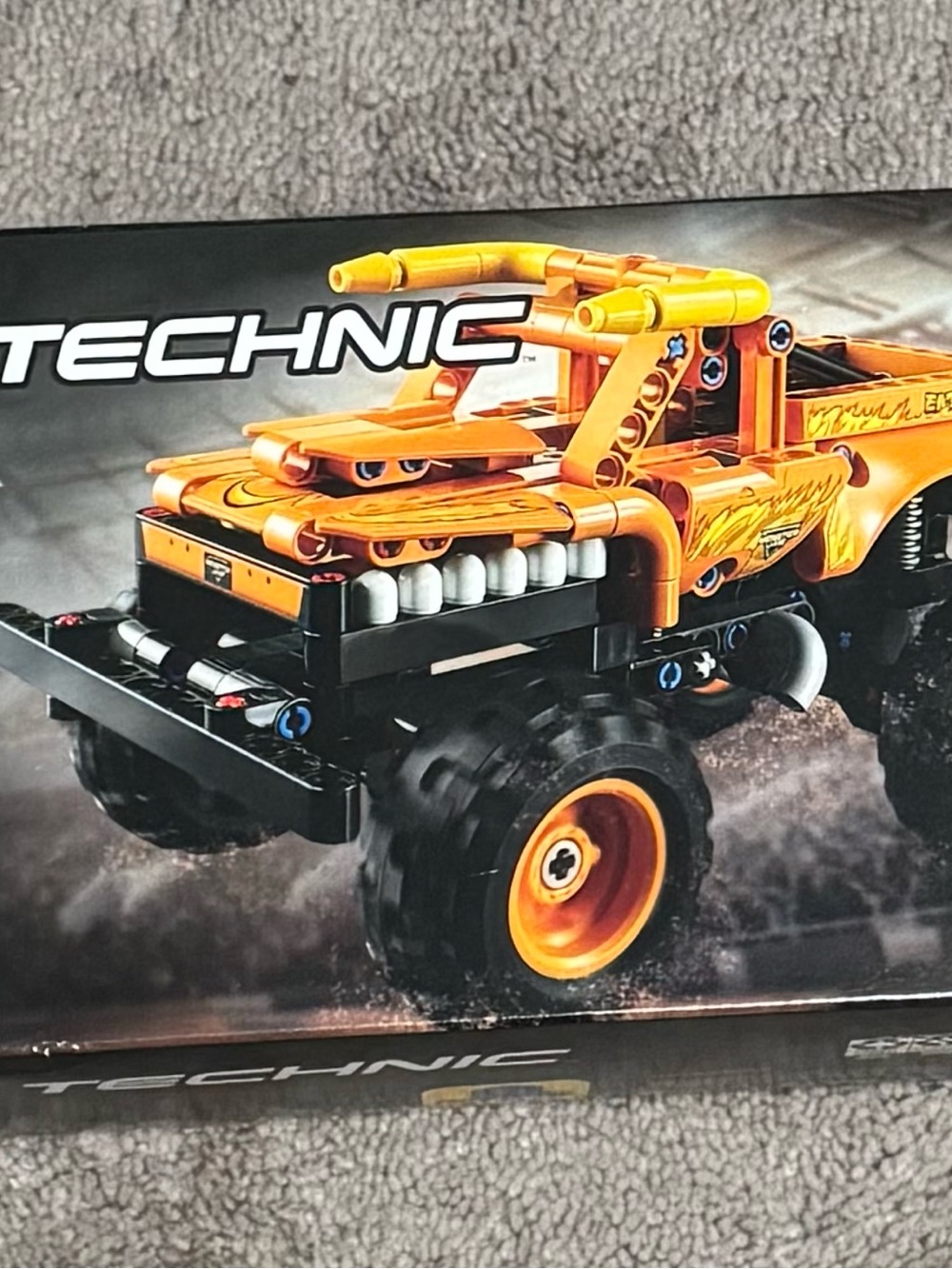 LEGO Technics Bright Orange Monster Truck Building Set